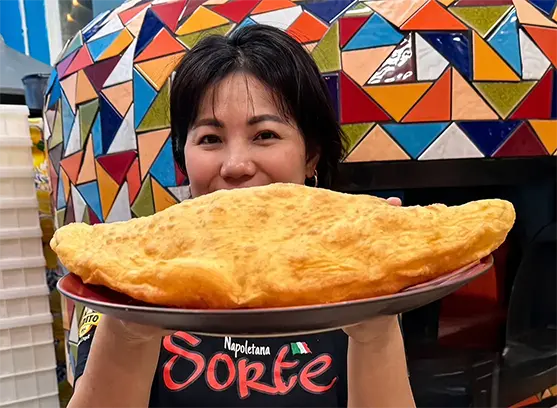 The pure taste of our Neapolitan Pizza Fritta Authentic Neapolitan Pizza Fritta
